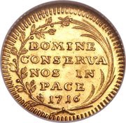 ½ Ducat, Switzerland, 1712-1716 reverse image
