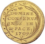 Ducat, Switzerland, 1707-1717 reverse image