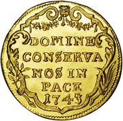 Ducat, Switzerland, 1718-1767 reverse image