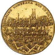 10 Ducats "Gold Schanzentaler", Switzerland, 1701-1712 reverse image
