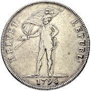 40 Batzen soldier looking left obverse image