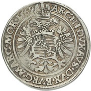 Gulden/60 Kreuzer - Maximilian II Prague, Bohemia, 1565-1573 reverse image