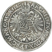 Gulden/60 Kreuzer - Maximilian II Joachimsthal, Bohemia, 1565-1573 reverse image