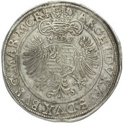 1 Thaler - Maximilian II Joachimstal, Bohemia, 1573-1576 reverse image
