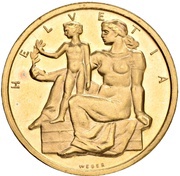 5 Francs Constitution; gold obverse image