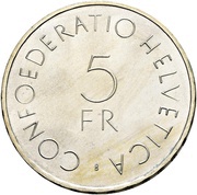 5 Francs Red Cross obverse image