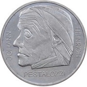 5 Francs Johann Heinrich Pestalozzi reverse image
