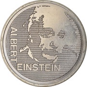 5 Francs Albert Einstein, Switzerland, 1979 reverse image