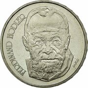 5 Francs Ferdinand Hodler, Switzerland, 1980 reverse image