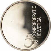 5 Francs European Year of Music obverse image