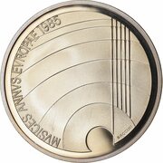 5 Francs European Year of Music, Switzerland, 1985 reverse image