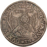 1 Thaler - Rudolf II Budweis, Bohemia, 1576-1603 reverse image