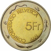 5 Francs Wine Festival obverse image
