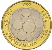 5 Francs Wine Festival; trial reverse image