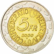 5 Francs Carnival of Basel obverse image