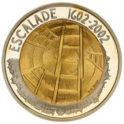 5 Francs Escalade reverse image