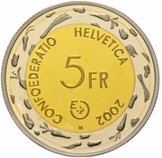 5 Francs Escalade; trial obverse image