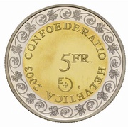 5 Francs Chalandamarz; trial; nordic gold obverse image