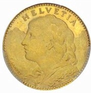10 Francs Reeded edge; pattern obverse image
