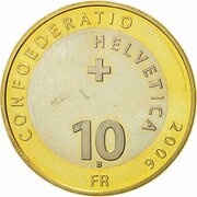10 Francs Piz Bernina obverse image