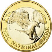 10 Francs Golden eagle, Switzerland, 2008 reverse image