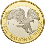 10 Francs Golden eagle; trial reverse image