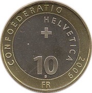 10 Francs Red deer obverse image