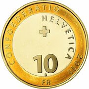 10 Francs Bern Onion Market obverse image