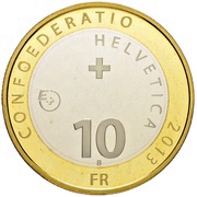 10 Francs Silvesterchlausen; trial obverse image