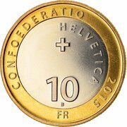 10 Francs Return from the Alps obverse image