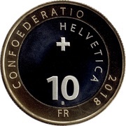 10 Francs Silver thistle obverse image
