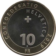 10 Francs Roe deer obverse image