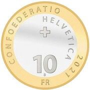 10 Francs Red fox obverse image