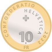 10 Francs Morteratsch glacier obverse image