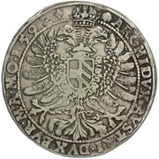1 Thaler - Rudolf II Prague, Bohemia, 1587-1602 reverse image