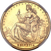 20 Francs Wiener pattern obverse image