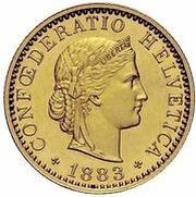 20 Francs Trial obverse image
