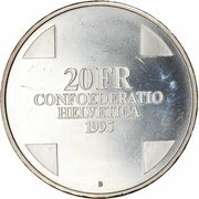 20 Francs Rhaetian Snake Queen obverse image