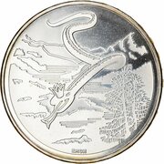 20 Francs Rhaetian Snake Queen, Switzerland, 1995 reverse image