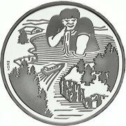 20 Francs Gargantua the giant, Switzerland, 1996 reverse image