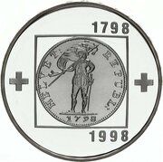 20 Francs Helvetic Republic reverse image