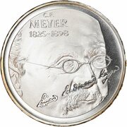 20 Francs Conrad Ferdinand Meyer, Switzerland, 1998 reverse image