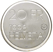 20 Francs Conrad Ferdinand Meyer; trial obverse image