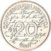 20 Francs Johanna Spyri obverse image