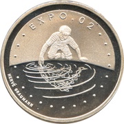 20 Francs Expo.02, Switzerland, 2002 reverse image