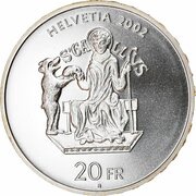 20 Francs Abbey of Saint Gall obverse image
