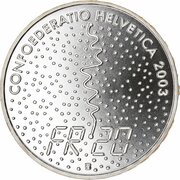 20 Francs World Ski Championship obverse image