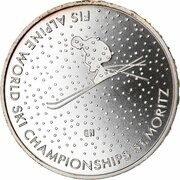 20 Francs World Ski Championship, Switzerland, 2003 reverse image