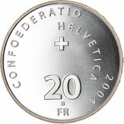 20 Francs Chillon Castle obverse image