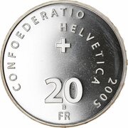 20 Francs Geneva Motor Show obverse image